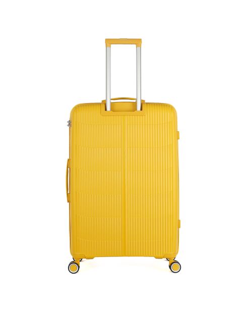 Valigia Long Stay 4 ruote semplici 75 cm Gialla Andromeda