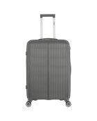 Mittelgroßer Reisekoffer 4 einfache Räder 65 cm Andromeda anthrazit