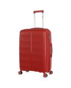 Medium Stay Koffer 4 enkele wielen 65 cm Andromeda donkerrood