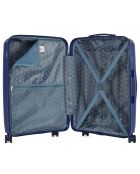Mittelgroßer Reisekoffer 4 Einzelräder 65 cm Andromeda marineblau