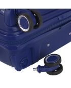 Mittelgroßer Reisekoffer 4 Einzelräder 65 cm Andromeda marineblau