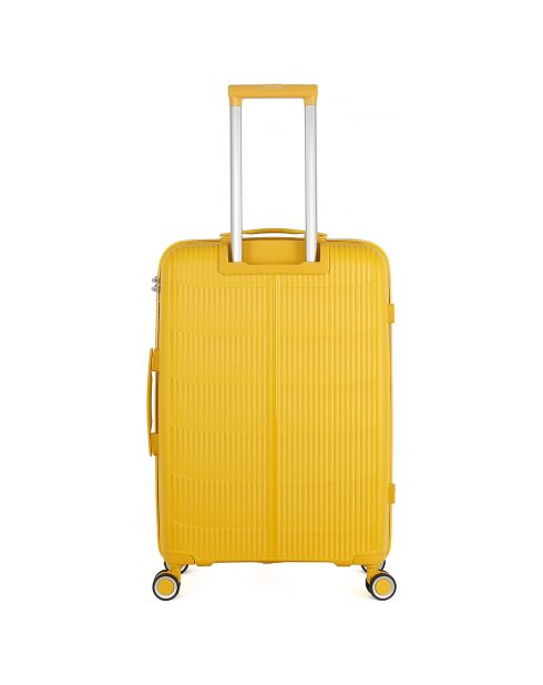 Valigia Medium Stay 4 ruote singole 65 cm Gialla Andromeda