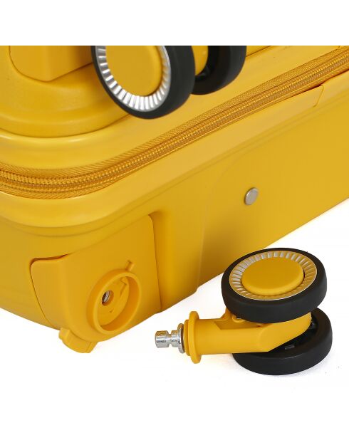Valigia Medium Stay 4 ruote singole 65 cm Gialla Andromeda