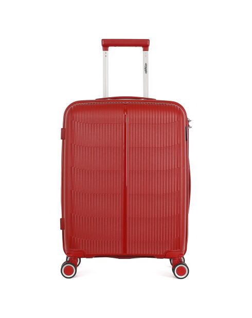 Valise Cabine 4 roues simples 56 cm Andromède rouge foncé