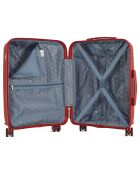 Valise Cabine 4 roues simples 56 cm Andromède rouge foncé