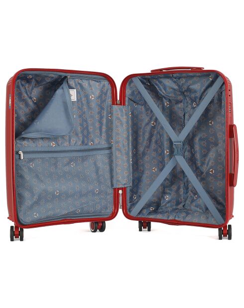 Valigia da cabina 4 ruote singole 56 cm Andromeda rosso scuro