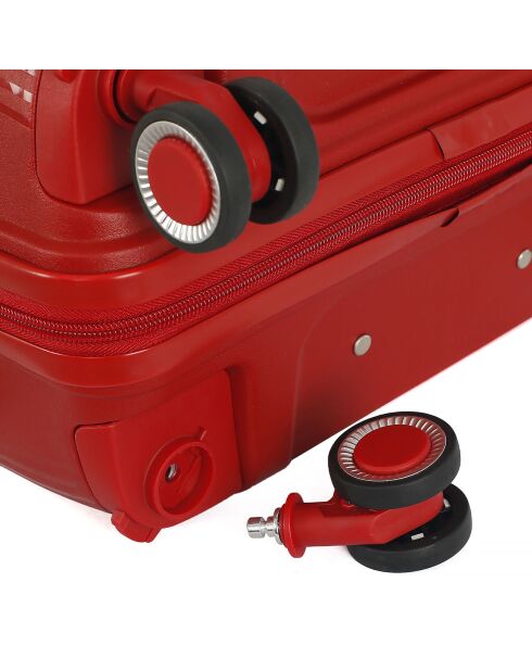 Valise Cabine 4 roues simples 56 cm Andromède rouge foncé