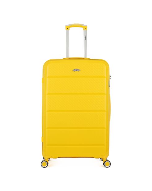 Valise Long Séjour 4 roues simples 75 cm Phenix jaune