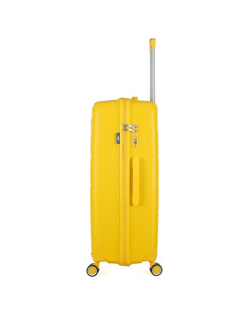 Valise Long Séjour 4 roues simples 75 cm Phenix jaune