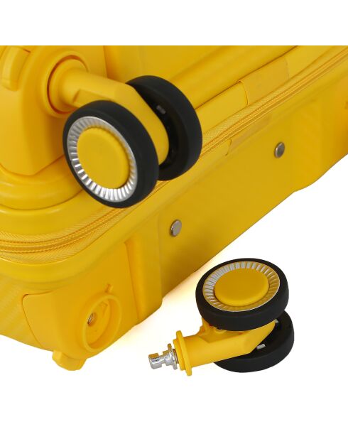 Valise Long Séjour 4 roues simples 75 cm Phenix jaune
