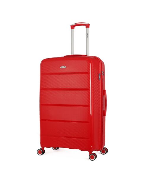 Valigia Long Stay 4 ruote singole 75 cm Phenix rossa