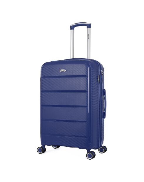 Maleta Medium Stay 4 ruedas individuales 65 cm Phenix azul marino