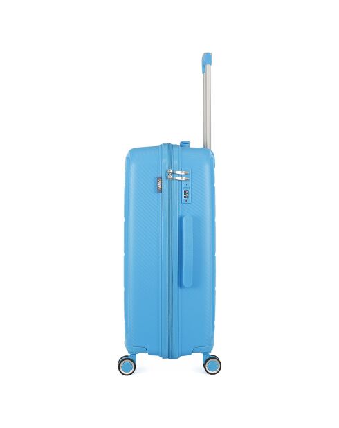 Valigia Medium Stay 4 ruote singole 65 cm Phenix turchese