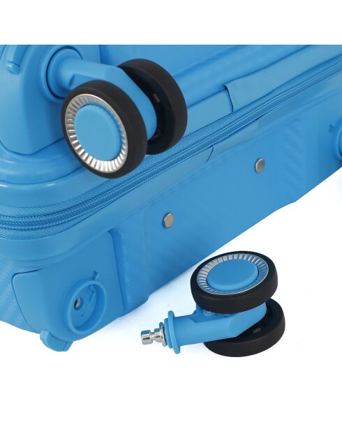 Valigia Medium Stay 4 ruote singole 65 cm Phenix turchese