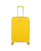 Valigia Medium Stay 4 ruote singole 65 cm Phenix gialla