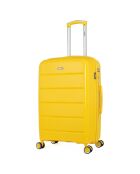 Valigia Medium Stay 4 ruote singole 65 cm Phenix gialla