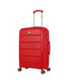 Valise Moyen Séjour 4 roues simples 65 cm Phenix rouge