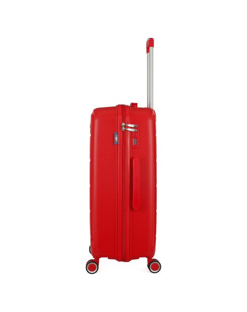 Valigia Medium Stay 4 ruote singole 65 cm Phenix rossa