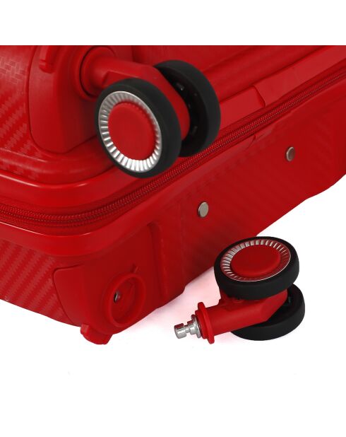 Valigia Medium Stay 4 ruote singole 65 cm Phenix rossa