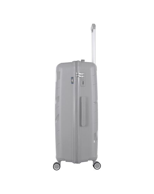 Valigia Long Stay 4 ruote singole 75 cm Perseus grigia