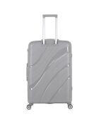 Valigia Long Stay 4 ruote singole 75 cm Perseus grigia