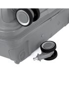 Valigia Long Stay 4 ruote singole 75 cm Perseus grigia