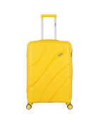 Valise Moyen Séjour 4 roues simples 65 cm Persée jaune