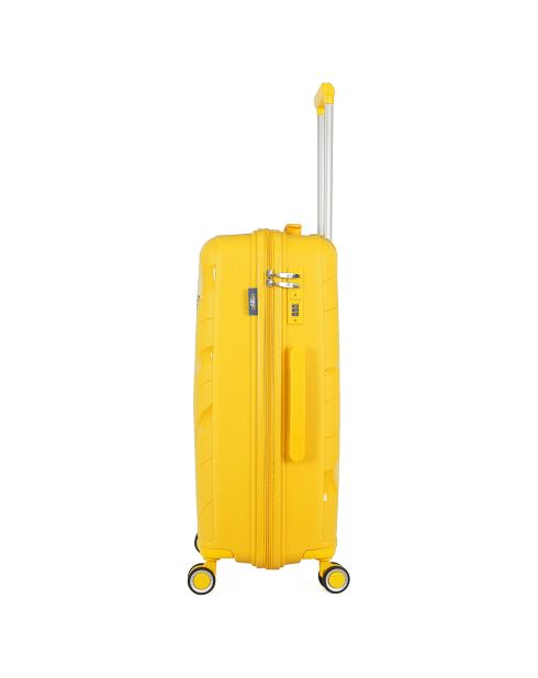 Valigia Medium Stay 4 ruote singole 65 cm Perseus gialla