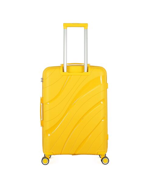 Valigia Medium Stay 4 ruote singole 65 cm Perseus gialla