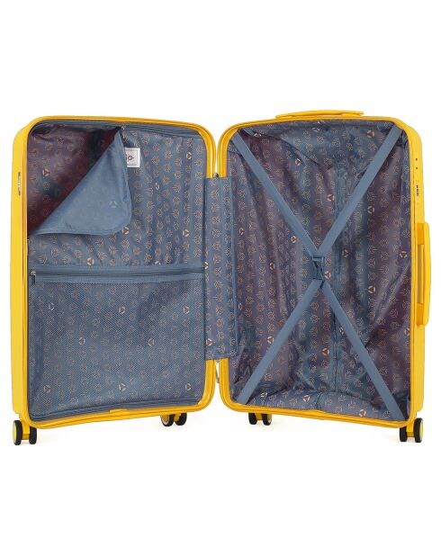 Valigia Medium Stay 4 ruote singole 65 cm Perseus gialla