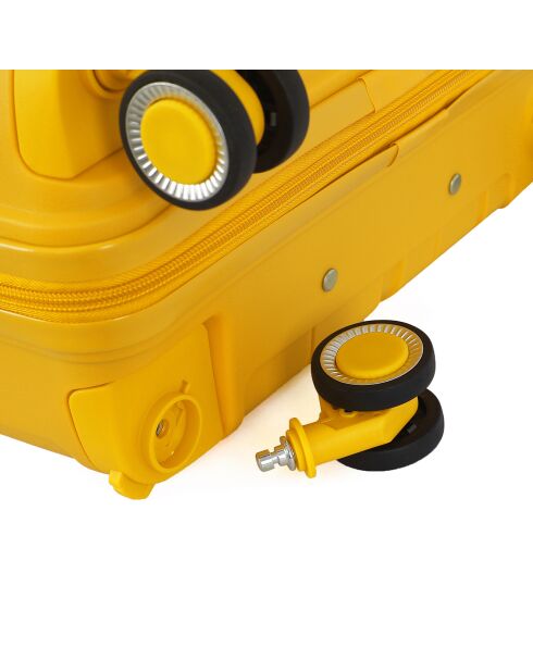 Valigia Medium Stay 4 ruote singole 65 cm Perseus gialla
