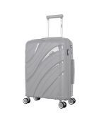 Kabinenkoffer 4 Einzelräder 56 cm Perseus grau