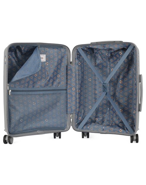 Kabinenkoffer 4 Einzelräder 56 cm Perseus grau