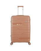 Valigia Long Stay 4 ruote singole 75 cm Pegase rosa antico