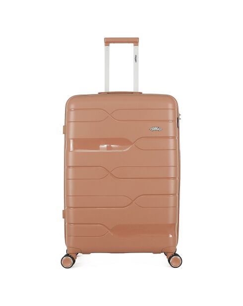 Valigia Long Stay 4 ruote singole 75 cm Pegase rosa antico