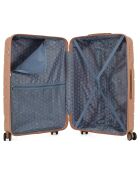 Valigia Long Stay 4 ruote singole 75 cm Pegase rosa antico