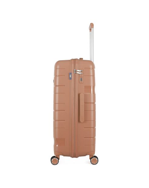 Valigia Long Stay 4 ruote singole 75 cm Pegase rosa antico