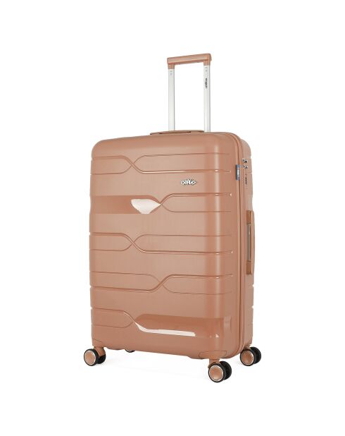 Valigia Long Stay 4 ruote singole 75 cm Pegase rosa antico