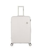 Valigia Long Stay 4 ruote semplici 73 cm Cassiopée bianca