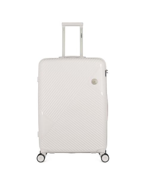 Long Stay Koffer met 4 eenvoudige wielen 73 cm Cassiopée wit