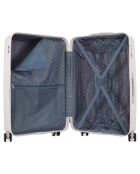 Valigia Long Stay 4 ruote semplici 73 cm Cassiopée bianca