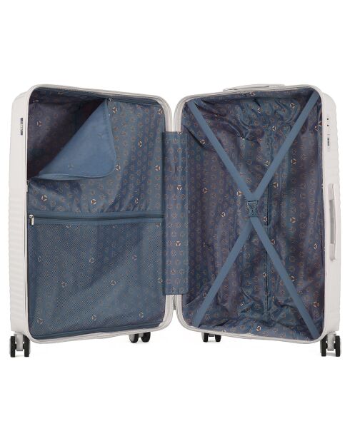 Long Stay Koffer met 4 eenvoudige wielen 73 cm Cassiopée wit