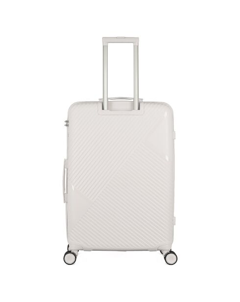 Long Stay Koffer met 4 eenvoudige wielen 73 cm Cassiopée wit