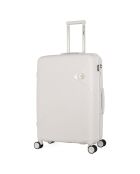 Valigia Long Stay 4 ruote semplici 73 cm Cassiopée bianca