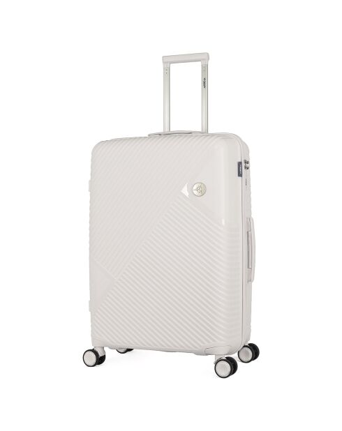 Long Stay Koffer met 4 eenvoudige wielen 73 cm Cassiopée wit