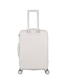 Mittelgroßer Reisekoffer 4 Einzelrollen 63 cm Cassiopée weiß