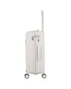 Mittelgroßer Reisekoffer 4 Einzelrollen 63 cm Cassiopée weiß