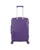 Mittelgroßer Reisekoffer 4 Einzelrollen 63 cm Cassiopée violett