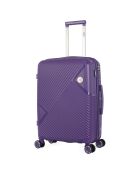Mittelgroßer Reisekoffer 4 Einzelrollen 63 cm Cassiopée violett