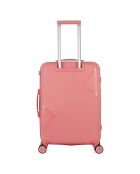 Valigia Medium Stay 4 ruote singole 63 cm Cassiopée rosa